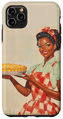 Pinup-Poster, Motiv: Mädchen hält einen Kuchen, Retro-Bäcker Hülle für iPhone 11 Pro Max von Retro Pinup Chef Art For Food Lovers DonaOnca