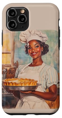 Pinup-Poster, Motiv: Mädchen hält einen Kuchen, Retro-Bäcker Hülle für iPhone 11 Pro Pinup-Poster, Motiv: Mädchen hält einen Kuchen, Retro-Bäcker Hülle für iPhone 11 Pro von Retro Pinup Chef Art For Food Lovers DonaOnca