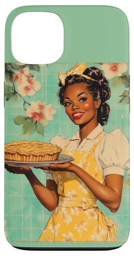 Pinup-Poster, Motiv: Mädchen hält einen Kuchen, Retro-Bäcker Hülle für iPhone 13 Pinup-Poster, Motiv: Mädchen hält einen Kuchen, Retro-Bäcker Hülle für iPhone 13 von Retro Pinup Chef Art For Food Lovers DonaOnca