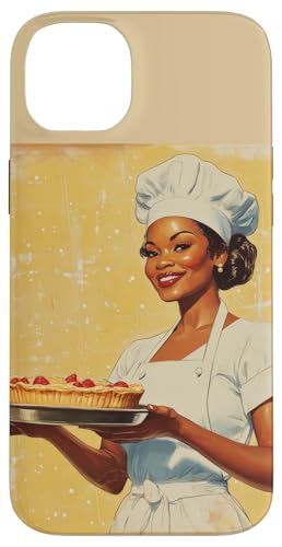 Pinup-Poster, Motiv: Mädchen hält einen Kuchen, Retro-Bäcker Hülle für iPhone 14 Plus Pinup-Poster, Motiv: Mädchen hält einen Kuchen, Retro-Bäcker Hülle für iPhone 14 Plus von Retro Pinup Chef Art For Food Lovers DonaOnca