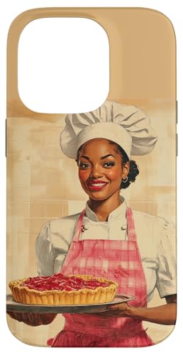 Pinup-Poster, Motiv: Mädchen hält einen Kuchen, Retro-Bäcker Hülle für iPhone 14 Pro Pinup-Poster, Motiv: Mädchen hält einen Kuchen, Retro-Bäcker Hülle für iPhone 14 Pro von Retro Pinup Chef Art For Food Lovers DonaOnca