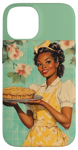 Pinup-Poster, Motiv: Mädchen hält einen Kuchen, Retro-Bäcker Hülle für iPhone 14 Pinup-Poster, Motiv: Mädchen hält einen Kuchen, Retro-Bäcker Hülle für iPhone 14 von Retro Pinup Chef Art For Food Lovers DonaOnca