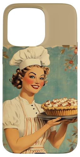 Pinup-Poster, Motiv: Mädchen hält einen Kuchen, Retro-Bäcker Hülle für iPhone 15 Pro Max Pinup-Poster, Motiv: Mädchen hält einen Kuchen, Retro-Bäcker Hülle für iPhone 15 Pro Max von Retro Pinup Chef Art For Food Lovers DonaOnca