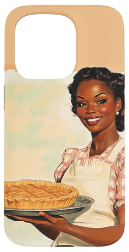 Pinup-Poster, Motiv: Mädchen hält einen Kuchen, Retro-Bäcker Hülle für iPhone 15 Pro Pinup-Poster, Motiv: Mädchen hält einen Kuchen, Retro-Bäcker Hülle für iPhone 15 Pro von Retro Pinup Chef Art For Food Lovers DonaOnca