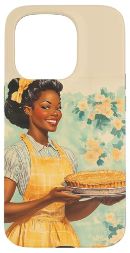 Pinup-Poster, Motiv: Mädchen hält einen Kuchen, Retro-Bäcker Hülle für iPhone 15 Pro Pinup-Poster, Motiv: Mädchen hält einen Kuchen, Retro-Bäcker Hülle für iPhone 15 Pro von Retro Pinup Chef Art For Food Lovers DonaOnca