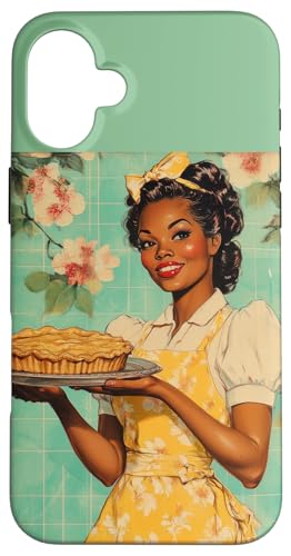 Pinup-Poster, Motiv: Mädchen hält einen Kuchen, Retro-Bäcker Hülle für iPhone 16 Plus Pinup-Poster, Motiv: Mädchen hält einen Kuchen, Retro-Bäcker Hülle für iPhone 16 Plus von Retro Pinup Chef Art For Food Lovers DonaOnca