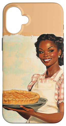 Pinup-Poster, Motiv: Mädchen hält einen Kuchen, Retro-Bäcker Hülle für iPhone 16 Plus Pinup-Poster, Motiv: Mädchen hält einen Kuchen, Retro-Bäcker Hülle für iPhone 16 Plus von Retro Pinup Chef Art For Food Lovers DonaOnca