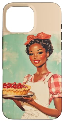 Pinup-Poster, Motiv: Mädchen hält einen Kuchen, Retro-Bäcker Hülle für iPhone 16 Pro Max Pinup-Poster, Motiv: Mädchen hält einen Kuchen, Retro-Bäcker Hülle für iPhone 16 Pro Max von Retro Pinup Chef Art For Food Lovers DonaOnca