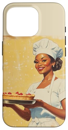 Pinup-Poster, Motiv: Mädchen hält einen Kuchen, Retro-Bäcker Hülle für iPhone 16 Pro Pinup-Poster, Motiv: Mädchen hält einen Kuchen, Retro-Bäcker Hülle für iPhone 16 Pro von Retro Pinup Chef Art For Food Lovers DonaOnca
