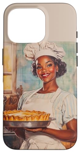 Pinup-Poster, Motiv: Mädchen hält einen Kuchen, Retro-Bäcker Hülle für iPhone 16 Pro Pinup-Poster, Motiv: Mädchen hält einen Kuchen, Retro-Bäcker Hülle für iPhone 16 Pro von Retro Pinup Chef Art For Food Lovers DonaOnca