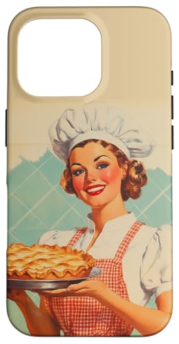 Pinup-Poster, Motiv: Mädchen hält einen Kuchen, Retro-Bäcker Hülle für iPhone 16 Pro Pinup-Poster, Motiv: Mädchen hält einen Kuchen, Retro-Bäcker Hülle für iPhone 16 Pro von Retro Pinup Chef Art For Food Lovers DonaOnca