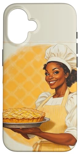 Pinup-Poster, Motiv: Mädchen hält einen Kuchen, Retro-Bäcker Hülle für iPhone 16 Pinup-Poster, Motiv: Mädchen hält einen Kuchen, Retro-Bäcker Hülle für iPhone 16 von Retro Pinup Chef Art For Food Lovers DonaOnca