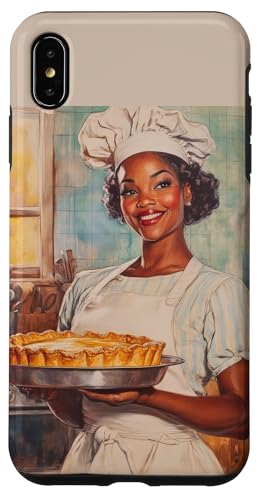 Pinup-Poster, Motiv: Mädchen hält einen Kuchen, Retro-Bäcker Hülle für iPhone XS Max von Retro Pinup Chef Art For Food Lovers DonaOnca