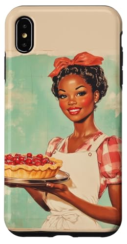 Pinup-Poster, Motiv: Mädchen hält einen Kuchen, Retro-Bäcker Hülle für iPhone XS Max Pinup-Poster, Motiv: Mädchen hält einen Kuchen, Retro-Bäcker Hülle für iPhone XS Max von Retro Pinup Chef Art For Food Lovers DonaOnca