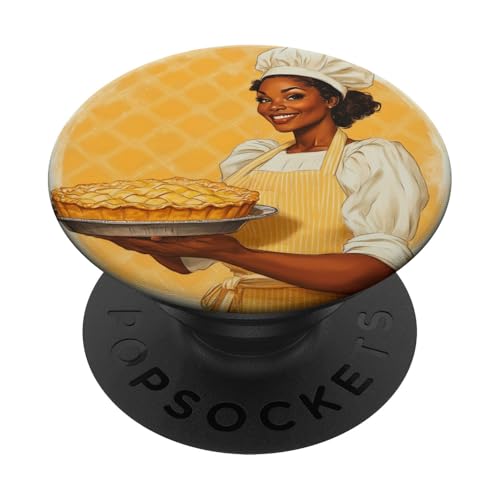Pinup-Poster, Motiv: Mädchen hält einen Kuchen, Retro-Bäcker PopSockets Klebender PopGrip Pinup-Poster, Motiv: Mädchen hält einen Kuchen, Retro-Bäcker PopSockets Klebender PopGrip von Retro Pinup Chef Art For Food Lovers DonaOnca