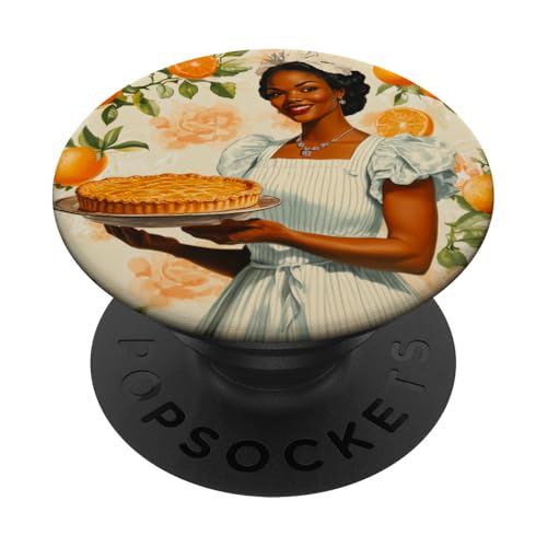 Pinup-Poster, Motiv: Mädchen hält einen Kuchen, Retro-Bäcker PopSockets Klebender PopGrip Pinup-Poster, Motiv: Mädchen hält einen Kuchen, Retro-Bäcker PopSockets Klebender PopGrip von Retro Pinup Chef Art For Food Lovers DonaOnca