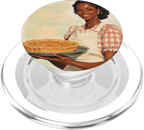 Pinup-Poster, Motiv: Mädchen hält einen Kuchen, Retro-Bäcker PopSockets PopGrip für MagSafe Pinup-Poster, Motiv: Mädchen hält einen Kuchen, Retro-Bäcker PopSockets PopGrip für MagSafe von Retro Pinup Chef Art For Food Lovers DonaOnca
