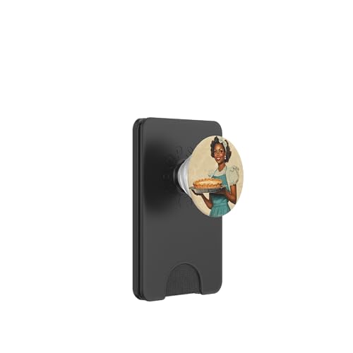 Pinup-Poster, Motiv: Mädchen hält einen Kuchen, Retro-Bäcker PopSockets PopWallet für MagSafe Pinup-Poster, Motiv: Mädchen hält einen Kuchen, Retro-Bäcker PopSockets PopWallet für MagSafe von Retro Pinup Chef Art For Food Lovers DonaOnca