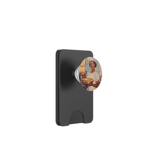 Pinup-Poster, Motiv: Mädchen hält einen Kuchen, Retro-Bäcker PopSockets PopWallet für MagSafe Pinup-Poster, Motiv: Mädchen hält einen Kuchen, Retro-Bäcker PopSockets PopWallet für MagSafe von Retro Pinup Chef Art For Food Lovers DonaOnca
