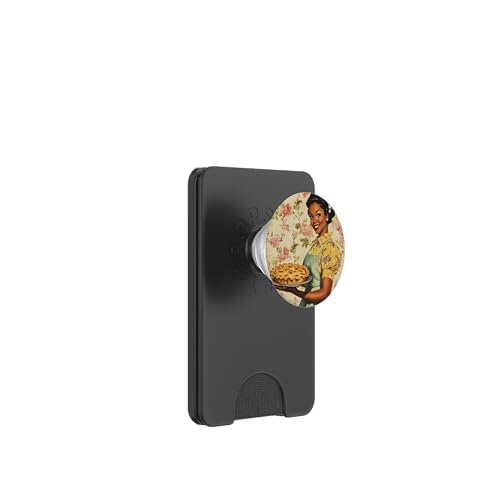 Pinup-Poster, Motiv: Mädchen hält einen Kuchen, Retro-Bäcker PopSockets PopWallet für MagSafe Pinup-Poster, Motiv: Mädchen hält einen Kuchen, Retro-Bäcker PopSockets PopWallet für MagSafe von Retro Pinup Chef Art For Food Lovers DonaOnca