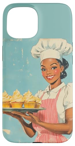 Pinup-Poster, Motiv: Mädchen mit Cupcakes, Retro-Bäcker Hülle für iPhone 15 Pinup-Poster, Motiv: Mädchen mit Cupcakes, Retro-Bäcker Hülle für iPhone 15 von Retro Pinup Chef Art For Food Lovers DonaOnca