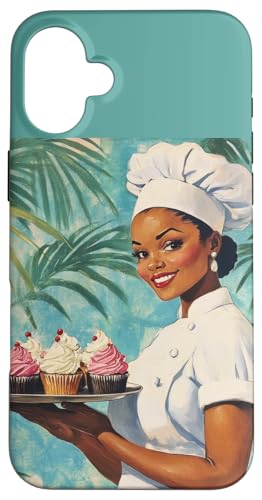 Pinup-Poster, Motiv: Mädchen mit Cupcakes, Retro-Bäcker Hülle für iPhone 16 Plus Pinup-Poster, Motiv: Mädchen mit Cupcakes, Retro-Bäcker Hülle für iPhone 16 Plus von Retro Pinup Chef Art For Food Lovers DonaOnca