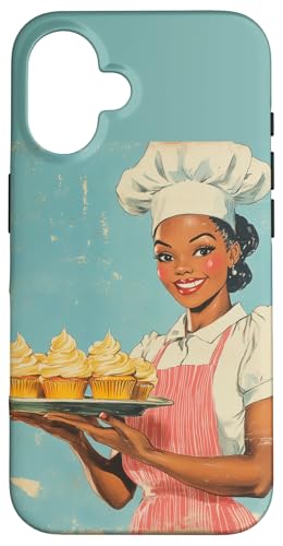 Pinup-Poster, Motiv: Mädchen mit Cupcakes, Retro-Bäcker Hülle für iPhone 16 Pinup-Poster, Motiv: Mädchen mit Cupcakes, Retro-Bäcker Hülle für iPhone 16 von Retro Pinup Chef Art For Food Lovers DonaOnca