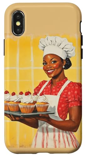 Pinup-Poster, Motiv: Mädchen mit Cupcakes, Retro-Bäcker Hülle für iPhone X/XS Pinup-Poster, Motiv: Mädchen mit Cupcakes, Retro-Bäcker Hülle für iPhone X/XS von Retro Pinup Chef Art For Food Lovers DonaOnca