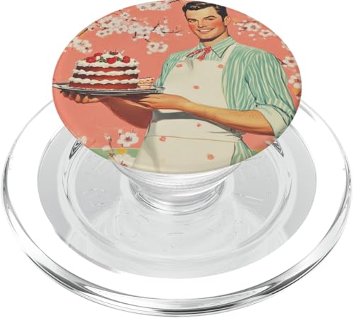 Pinup-Poster, Motiv: Mädchen mit Cupcakes, Retro-Bäcker PopSockets PopGrip für MagSafe Pinup-Poster, Motiv: Mädchen mit Cupcakes, Retro-Bäcker PopSockets PopGrip für MagSafe von Retro Pinup Chef Art For Food Lovers DonaOnca
