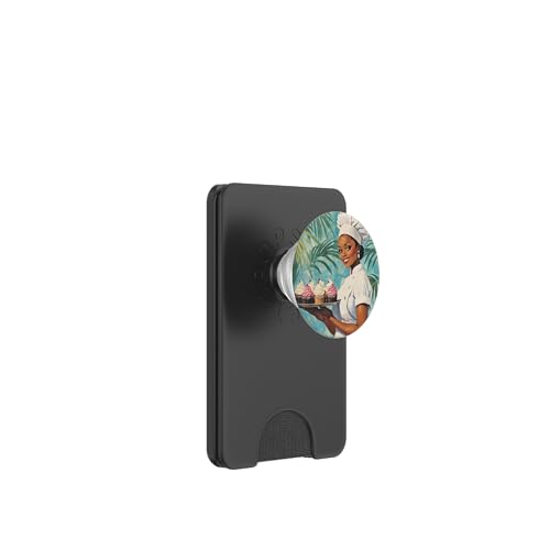 Pinup-Poster, Motiv: Mädchen mit Cupcakes, Retro-Bäcker PopSockets PopWallet für MagSafe Pinup-Poster, Motiv: Mädchen mit Cupcakes, Retro-Bäcker PopSockets PopWallet für MagSafe von Retro Pinup Chef Art For Food Lovers DonaOnca