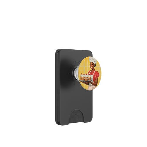 Pinup-Poster, Motiv: Mädchen mit Cupcakes, Retro-Bäcker PopSockets PopWallet für MagSafe Pinup-Poster, Motiv: Mädchen mit Cupcakes, Retro-Bäcker PopSockets PopWallet für MagSafe von Retro Pinup Chef Art For Food Lovers DonaOnca