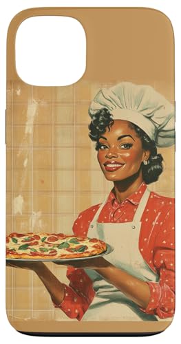 Pinup-Poster, Motiv: Mädchen mit Pizza, Retro-Koch Hülle für iPhone 13 Pinup-Poster, Motiv: Mädchen mit Pizza, Retro-Koch Hülle für iPhone 13 von Retro Pinup Chef Art For Food Lovers DonaOnca