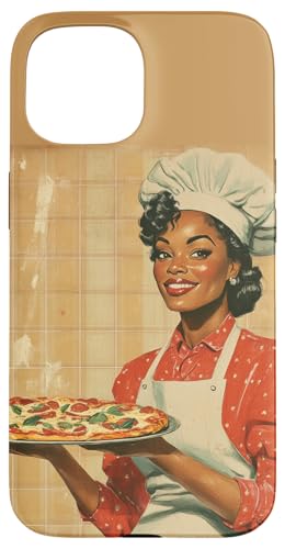 Pinup-Poster, Motiv: Mädchen mit Pizza, Retro-Koch Hülle für iPhone 15 Pinup-Poster, Motiv: Mädchen mit Pizza, Retro-Koch Hülle für iPhone 15 von Retro Pinup Chef Art For Food Lovers DonaOnca