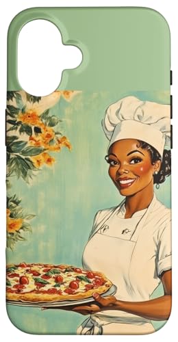 Pinup-Poster, Motiv: Mädchen mit Pizza, Retro-Koch Hülle für iPhone 16 Pinup-Poster, Motiv: Mädchen mit Pizza, Retro-Koch Hülle für iPhone 16 von Retro Pinup Chef Art For Food Lovers DonaOnca
