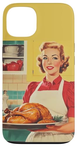 Pinup-Poster, Motiv: Mädchen mit geröstetem Huhn, Retro-Koch Hülle für iPhone 13 Pinup-Poster, Motiv: Mädchen mit geröstetem Huhn, Retro-Koch Hülle für iPhone 13 von Retro Pinup Chef Art For Food Lovers DonaOnca