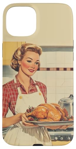 Pinup-Poster, Motiv: Mädchen mit geröstetem Huhn, Retro-Koch Hülle für iPhone 15 Plus Pinup-Poster, Motiv: Mädchen mit geröstetem Huhn, Retro-Koch Hülle für iPhone 15 Plus von Retro Pinup Chef Art For Food Lovers DonaOnca
