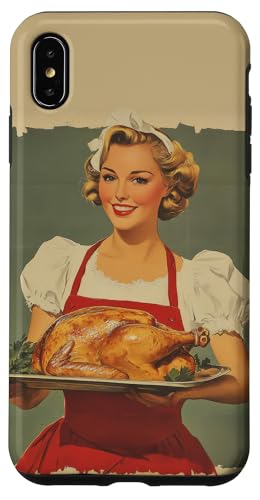 Pinup-Poster, Motiv: Mädchen mit geröstetem Huhn, Retro-Koch Hülle für iPhone XS Max Pinup-Poster, Motiv: Mädchen mit geröstetem Huhn, Retro-Koch Hülle für iPhone XS Max von Retro Pinup Chef Art For Food Lovers DonaOnca