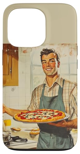 Pinup-Poster, Motiv: Mann hält eine Pizza, Retro-Koch Hülle für iPhone 13 Pro Pinup-Poster, Motiv: Mann hält eine Pizza, Retro-Koch Hülle für iPhone 13 Pro von Retro Pinup Chef Art For Food Lovers DonaOnca