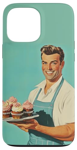 Pinup-Poster, Motiv: Mann mit Cupcakes, Retro-Bäcker Hülle für iPhone 13 Pro Max Pinup-Poster, Motiv: Mann mit Cupcakes, Retro-Bäcker Hülle für iPhone 13 Pro Max von Retro Pinup Chef Art For Food Lovers DonaOnca