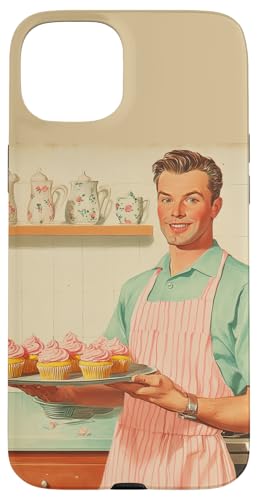 Pinup-Poster, Motiv: Mann mit Cupcakes, Retro-Bäcker Hülle für iPhone 15 Plus Pinup-Poster, Motiv: Mann mit Cupcakes, Retro-Bäcker Hülle für iPhone 15 Plus von Retro Pinup Chef Art For Food Lovers DonaOnca