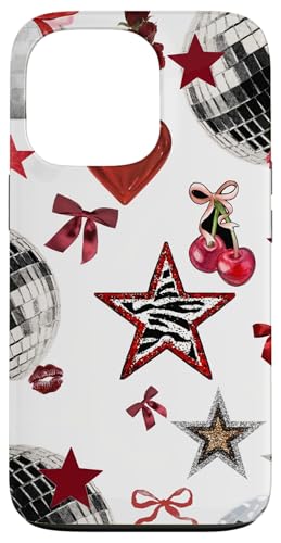 Retro Red Star & Bow Coquette Discokugel Y2K Cherry Kiss Hülle für iPhone 13 Pro Retro Red Star & Bow Coquette Discokugel Y2K Cherry Kiss Hülle für iPhone 13 Pro von Retro Red Star & Bow Coquette Disco Ball Y2K