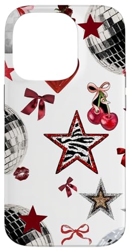 Retro Red Star & Bow Coquette Discokugel Y2K Cherry Kiss Hülle für iPhone 14 Pro Retro Red Star & Bow Coquette Discokugel Y2K Cherry Kiss Hülle für iPhone 14 Pro von Retro Red Star & Bow Coquette Disco Ball Y2K