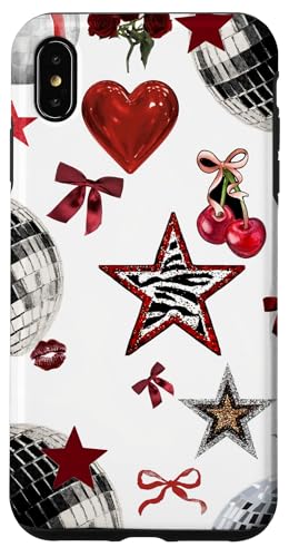Retro Red Star & Bow Coquette Discokugel Y2K Cherry Kiss Hülle für iPhone XS Max Retro Red Star & Bow Coquette Discokugel Y2K Cherry Kiss Hülle für iPhone XS Max von Retro Red Star & Bow Coquette Disco Ball Y2K