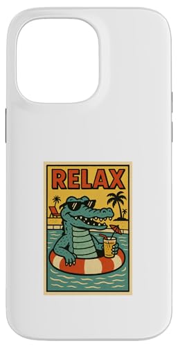 Alligator Relaxing Animal Vintage Relax Krokodil Retro Hülle für iPhone 14 Pro Max Alligator Relaxing Animal Vintage Relax Krokodil Retro Hülle für iPhone 14 Pro Max von Retro Relax Prints