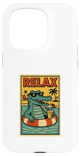 Alligator Relaxing Animal Vintage Relax Krokodil Retro Hülle für iPhone 15 Pro Alligator Relaxing Animal Vintage Relax Krokodil Retro Hülle für iPhone 15 Pro von Retro Relax Prints