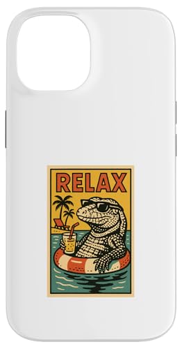 Argentinische Tegu Eidechse Relaxtier Vintage Relax Retro Hülle für iPhone 14 Argentinische Tegu Eidechse Relaxtier Vintage Relax Retro Hülle für iPhone 14 von Retro Relax Prints