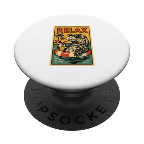 Argentinische Tegu Eidechse Relaxtier Vintage Relax Retro PopSockets Klebender PopGrip Argentinische Tegu Eidechse Relaxtier Vintage Relax Retro PopSockets Klebender PopGrip von Retro Relax Prints