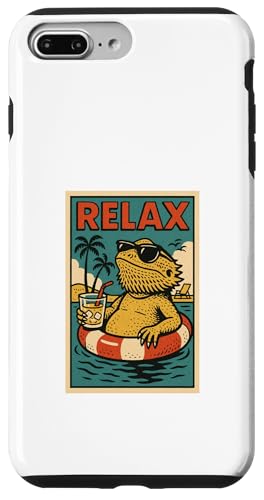 Bartdrache Relaxing Animal Vintage Relax Print Retro Hülle für iPhone 7 Plus/8 Plus Bartdrache Relaxing Animal Vintage Relax Print Retro Hülle für iPhone 7 Plus/8 Plus von Retro Relax Prints