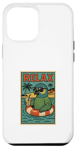 Blauer Sittich, entspannend, niedlicher Vogel, Vintage, Relax, Retro Hülle für iPhone 12 Pro Max Blauer Sittich, entspannend, niedlicher Vogel, Vintage, Relax, Retro Hülle für iPhone 12 Pro Max von Retro Relax Prints