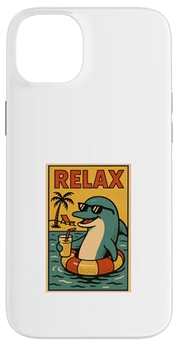 Delphin Relaxing Cute Animal Vintage Relax Print Retro Hülle für iPhone 14 Plus Delphin Relaxing Cute Animal Vintage Relax Print Retro Hülle für iPhone 14 Plus von Retro Relax Prints